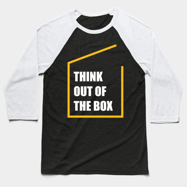 Think out of the box Baseball T-Shirt by Amrshop87